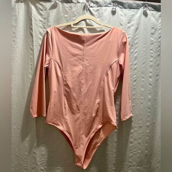 Zara Tops - ZARA Elegant Pink Bodysuit